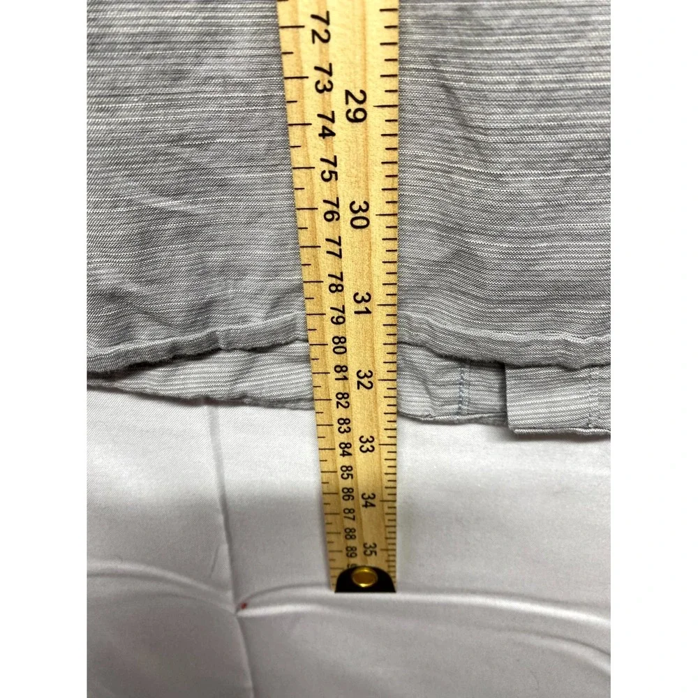 The North Face Shirt Mens XL Gray Cotton Striped Button Up Regular Back Box